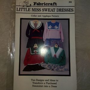 Fabricradt Little Miss Sweat Dresses Collar & Applique Pattern